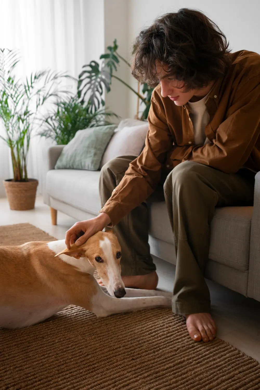 Dog showing signs of anxiety requiring clinical assessment
