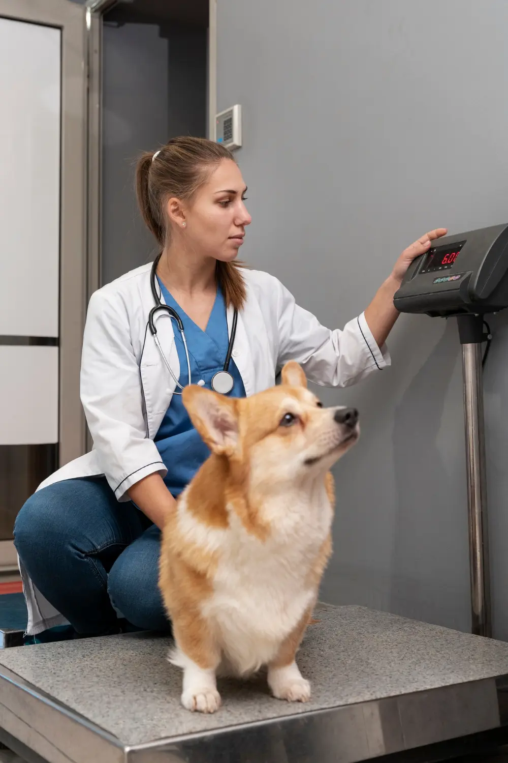 Dog showing signs requiring emergency veterinary care