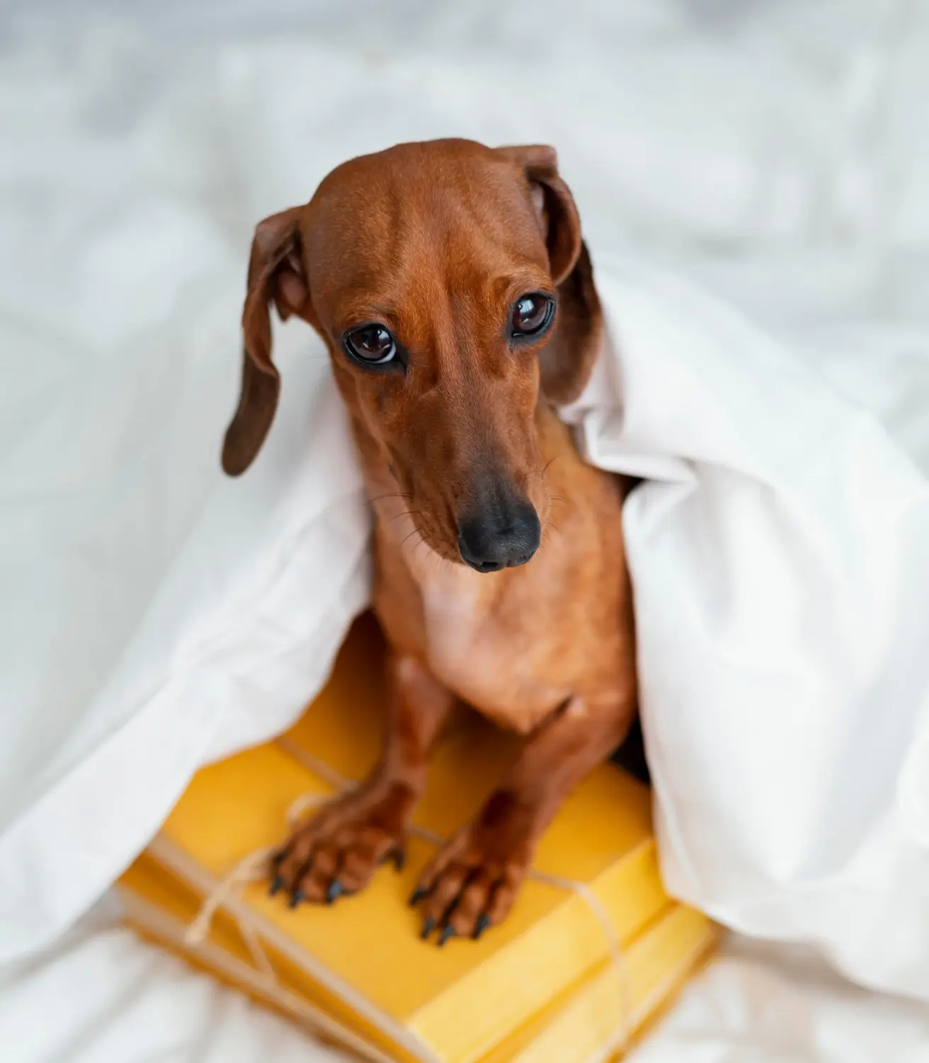 Dog with blood in urine at home