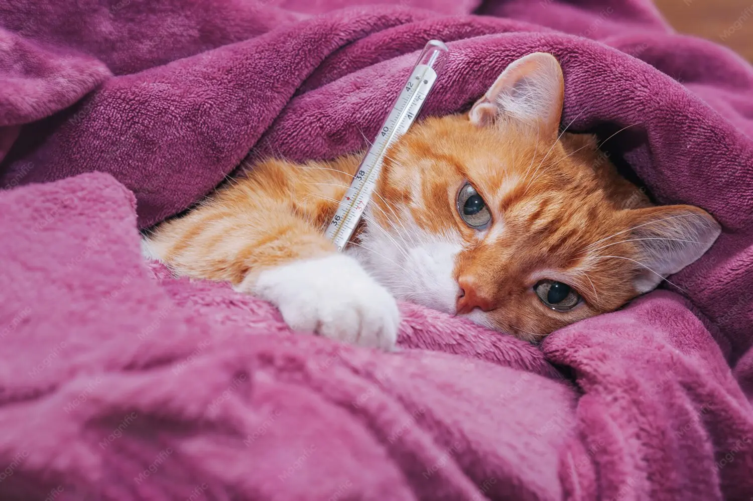 Emergency signs of severe fever and systemic infection in cats requiring immediate veterinary care
