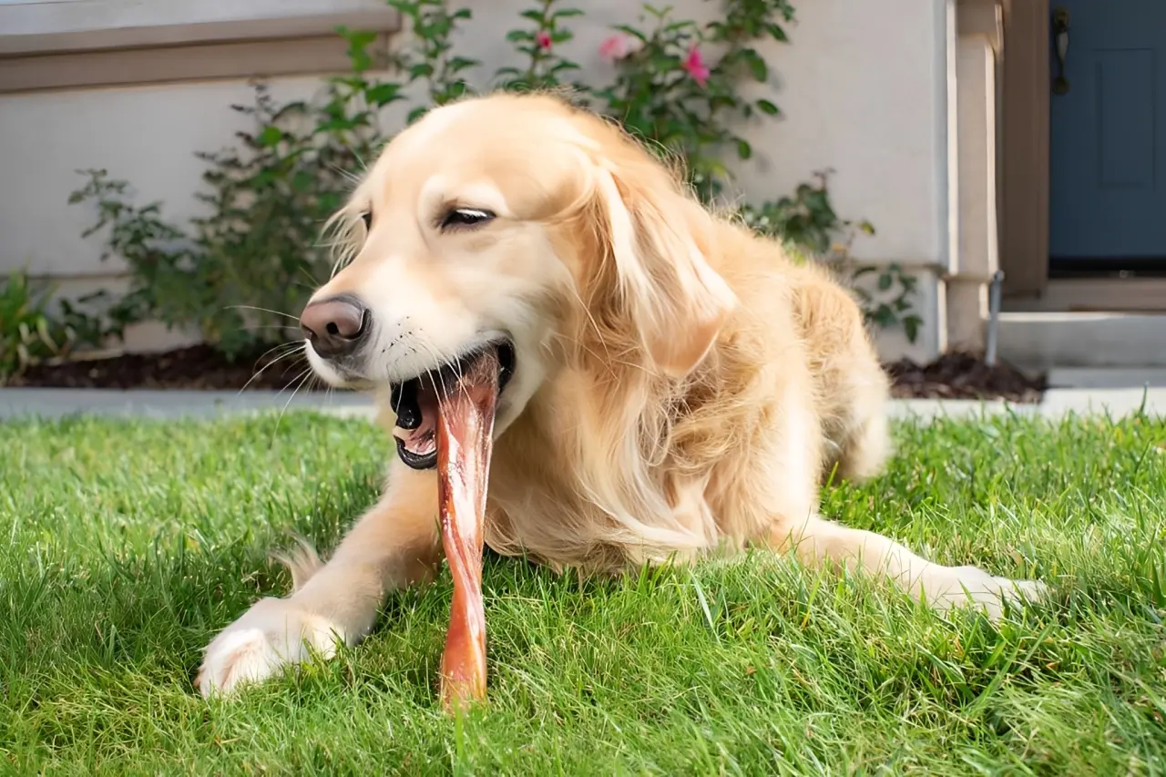 Dog showing signs of worm infestation requiring clinical assessment