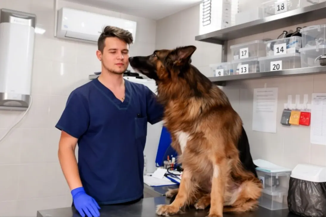 Emergency signs of severe hip issues in German Shepherds requiring immediate veterinary care
